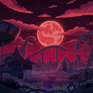 Dino Land cover art by Purrple Cat