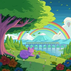 Happy Place cover art by Purrple Cat